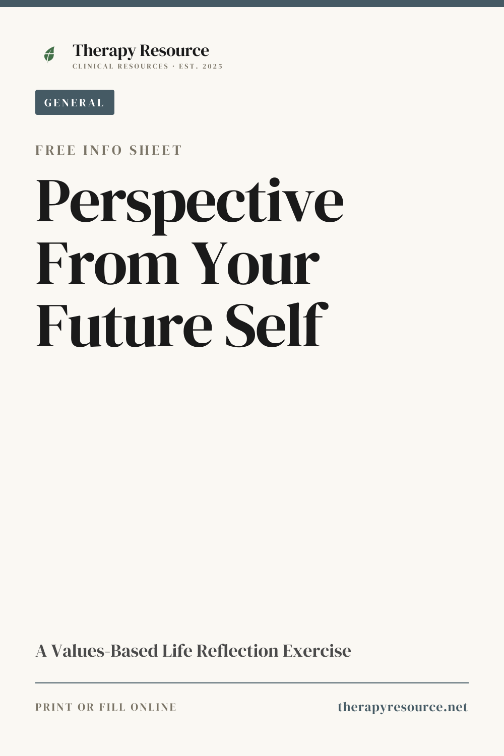 Perspective From Your Future Self worksheet preview