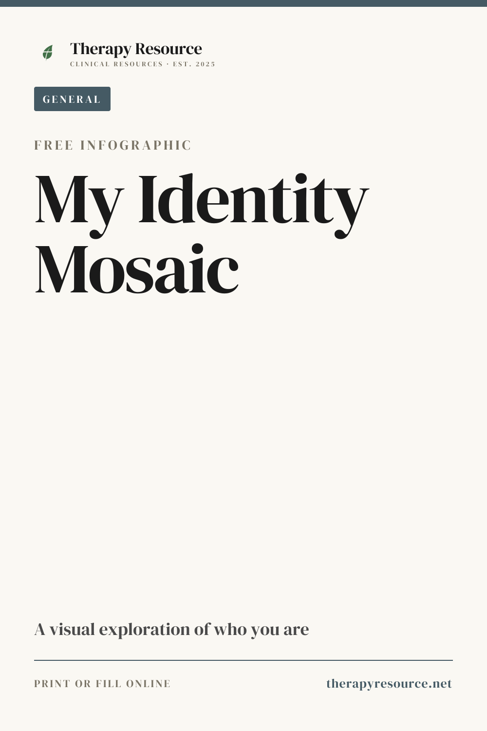 My Identity Mosaic worksheet preview